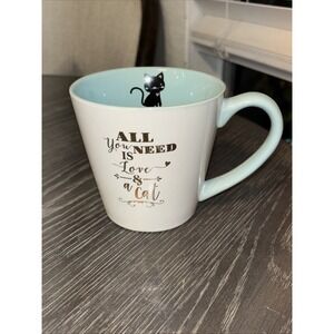 All You Need Is Love & a Cat 10 Strawberry Street coffee mug 16 Oz‎ (ST1)